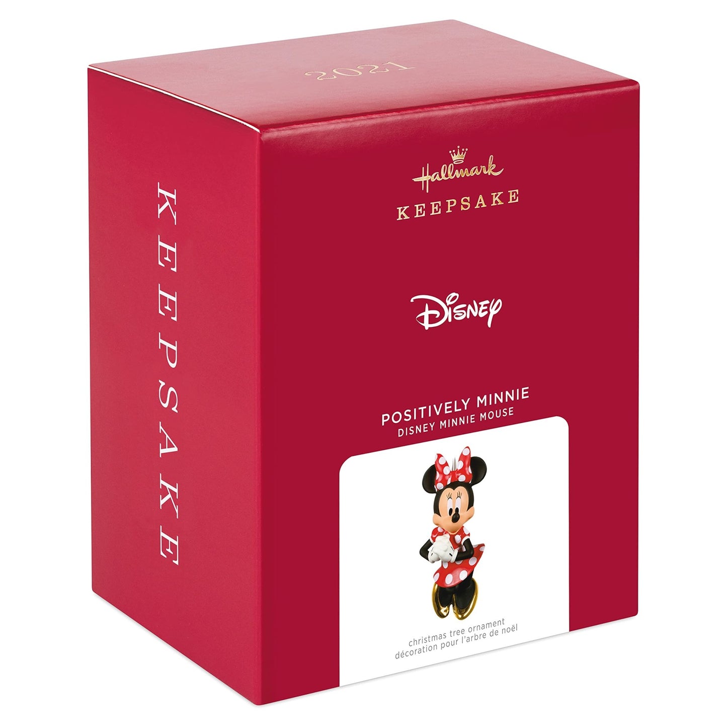 Hallmark Keepsake Christmas Ornament 2021, Disney Positively Minnie Mouse, Porcelain