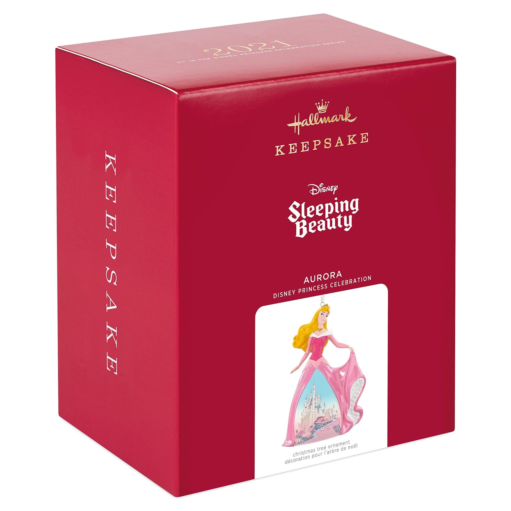 Hallmark Keepsake Christmas Ornament 2021, Disney Princess Celebration Aurora, Porcelain