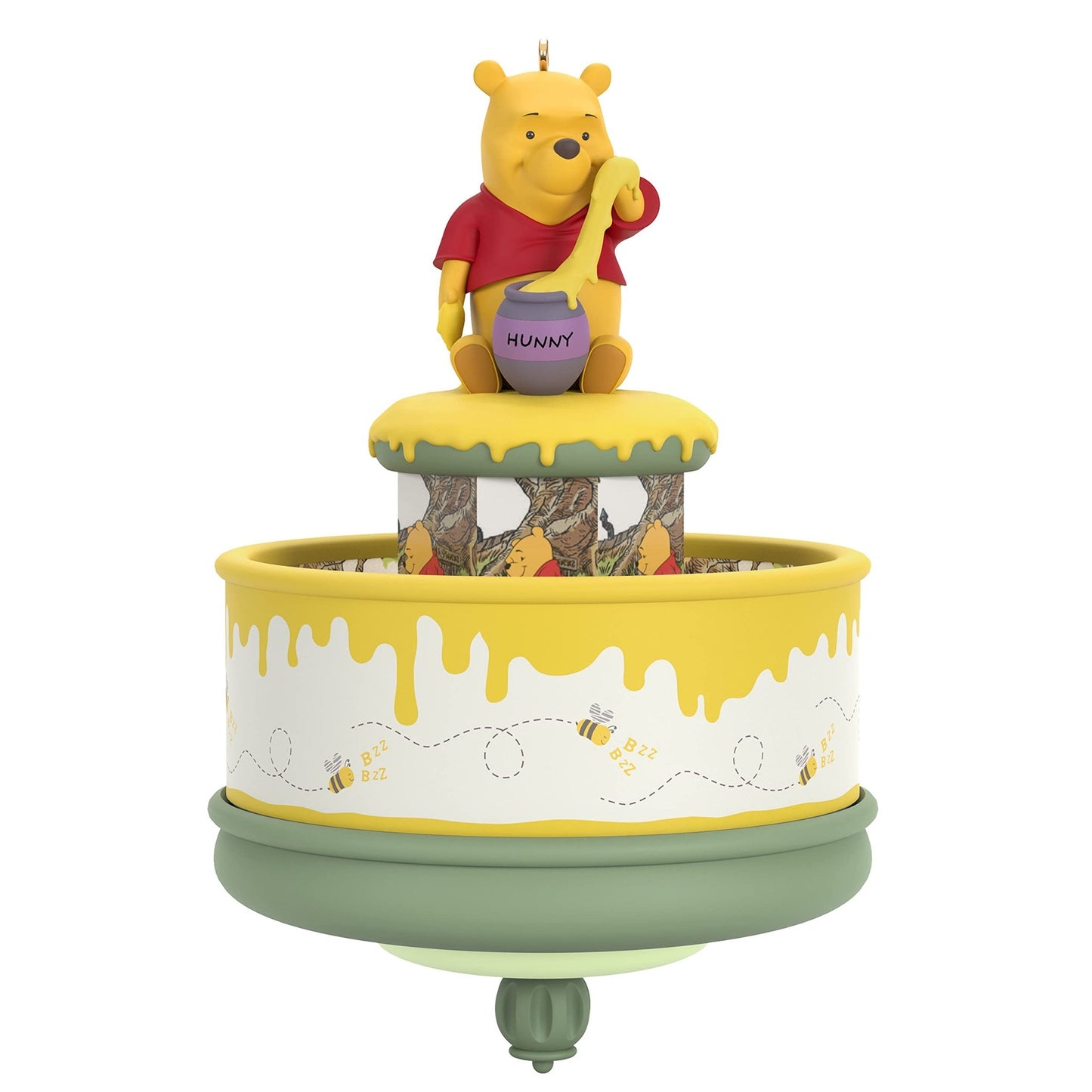 Hallmark Keepsake Christmas Ornament 2021, Disney Winnie The Pooh and The Honey Tree 55th Anniversary, Motion