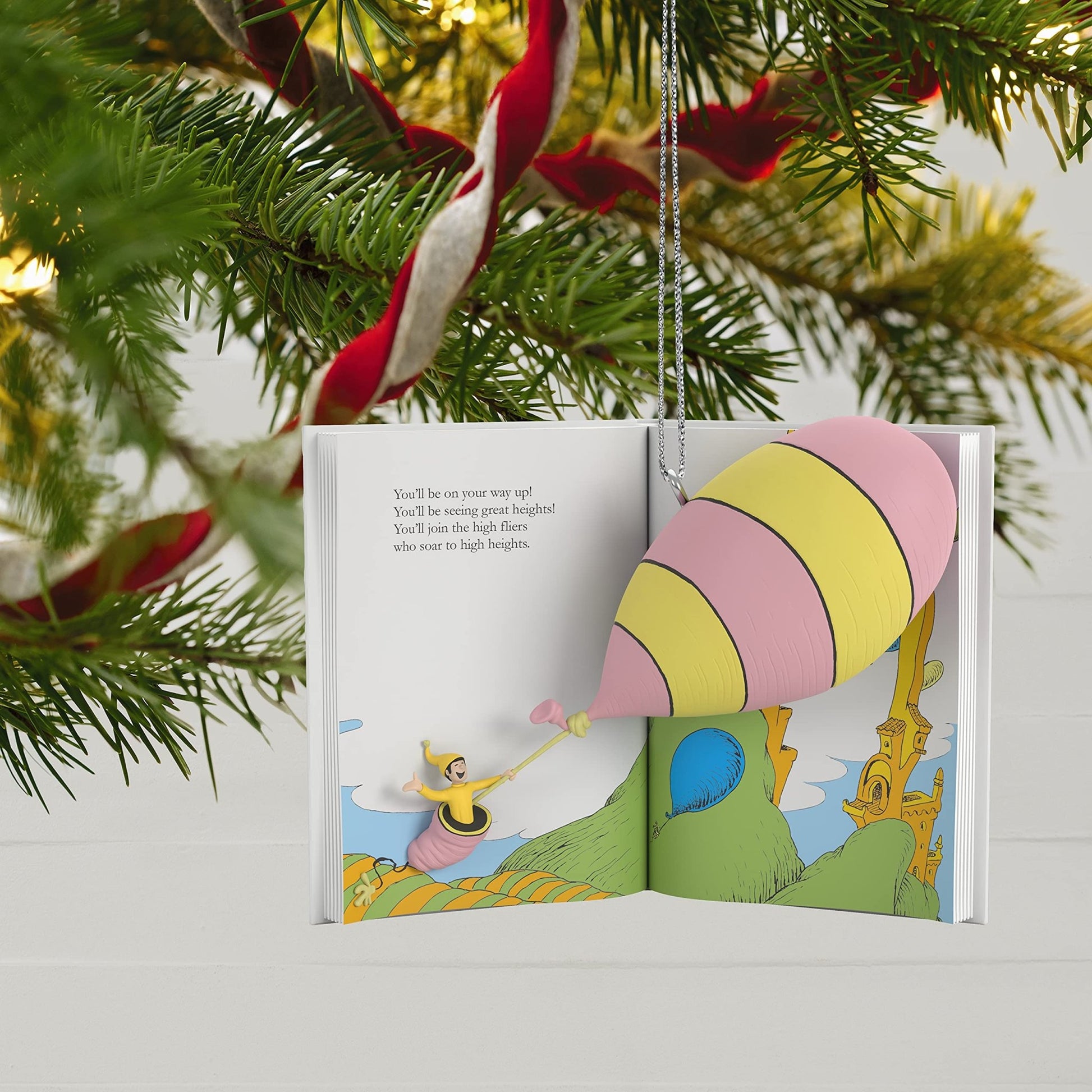 Hallmark Keepsake Christmas Ornament 2021, Dr. Seuss’s Oh, The Places You’ll Go! Book