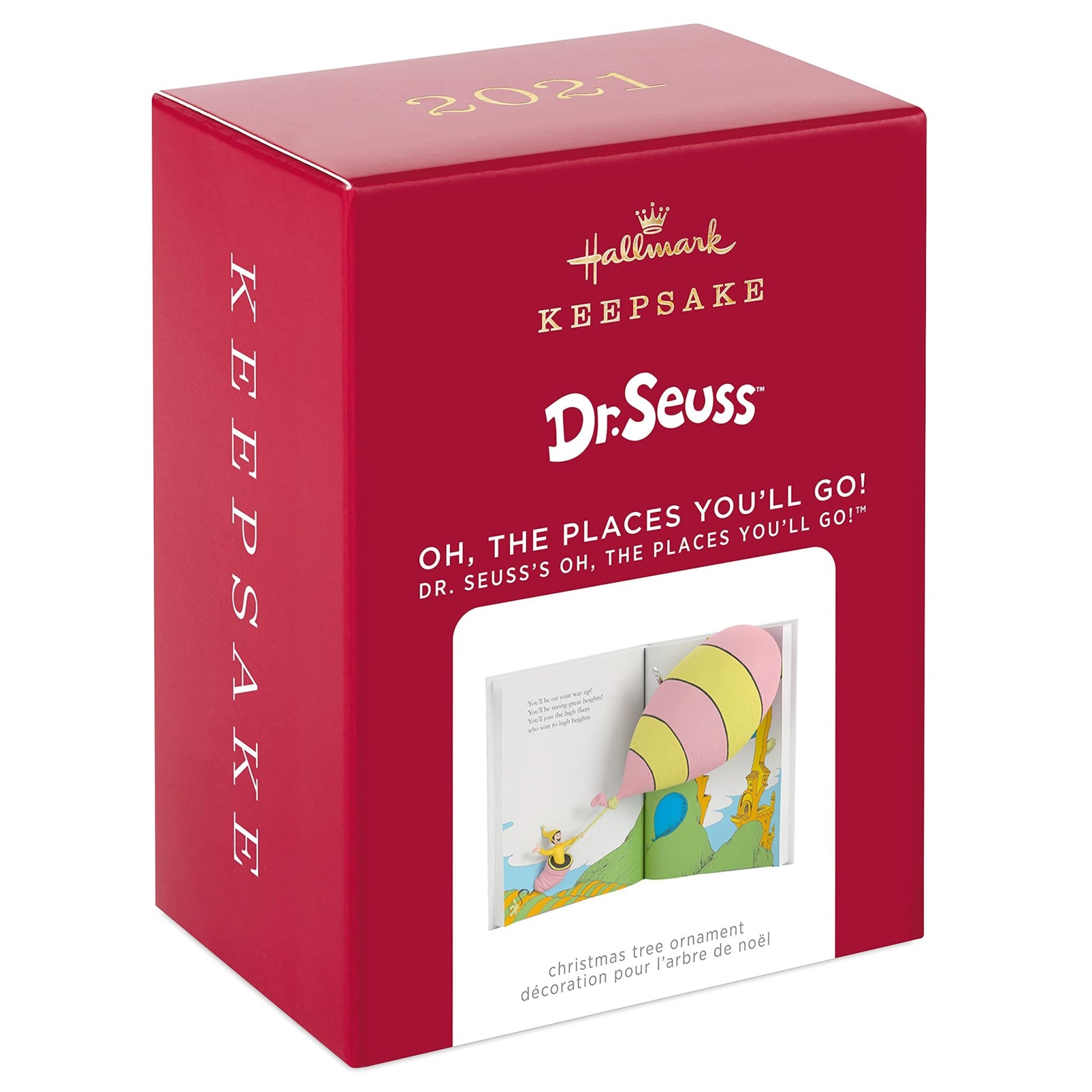 Hallmark Keepsake Christmas Ornament 2021, Dr. Seuss’s Oh, The Places You’ll Go! Book