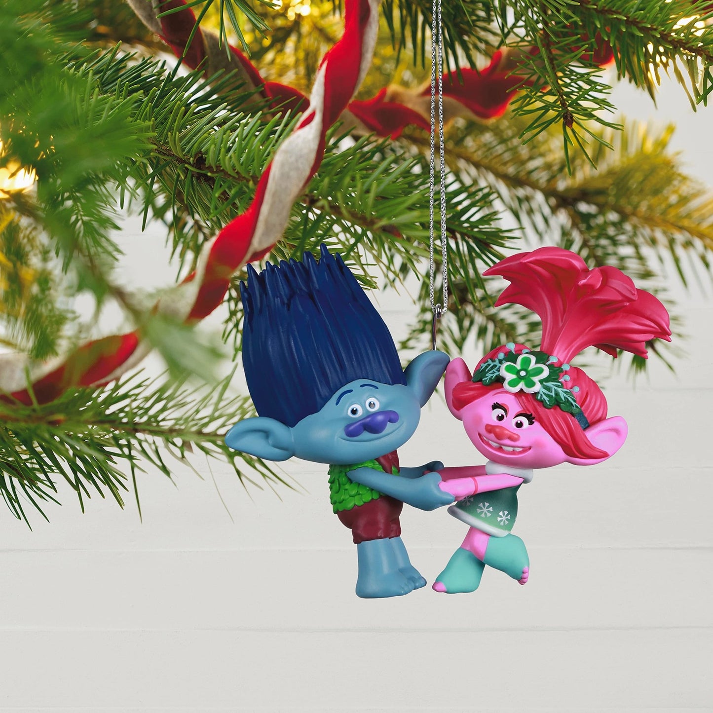 Hallmark Keepsake Christmas Ornament 2021, DreamWorks Animation Trolls Holiday in Harmony Poppy and Branch