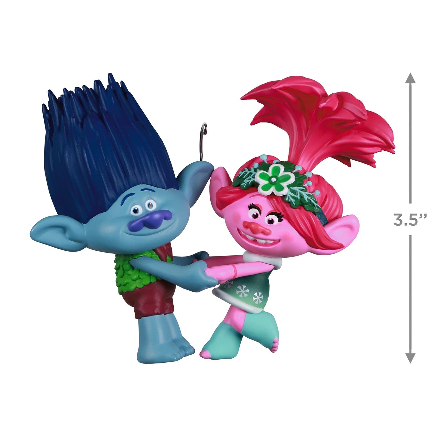 Hallmark Keepsake Christmas Ornament 2021, DreamWorks Animation Trolls Holiday in Harmony Poppy and Branch