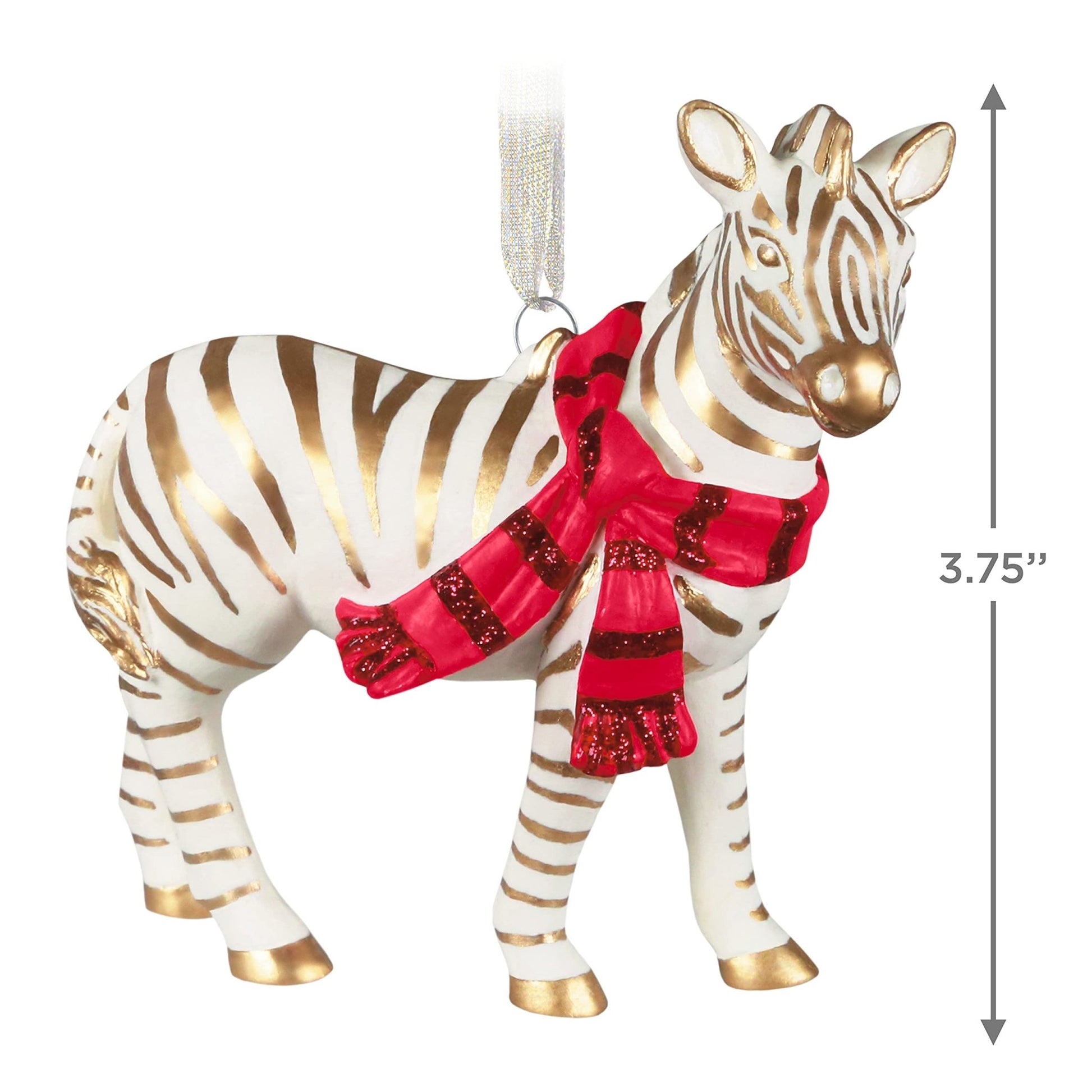 Hallmark Keepsake Christmas Ornament 2021, Elegant Zebra, Porcelain