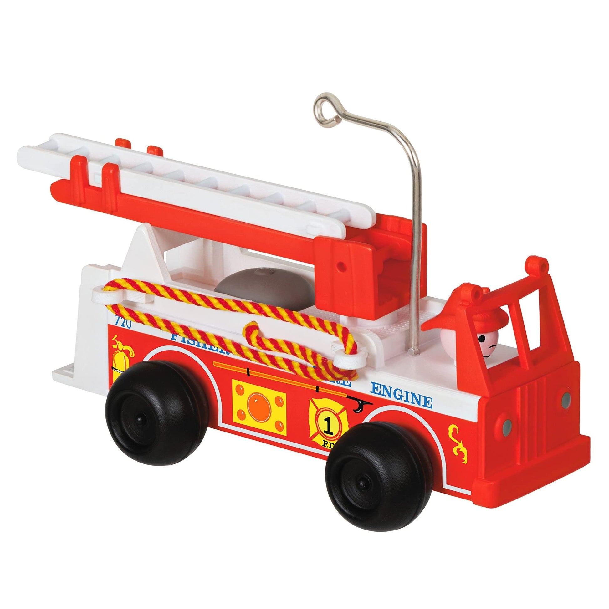 Hallmark Keepsake Christmas Ornament 2021, Fisher - Price Vintage Fire Engine