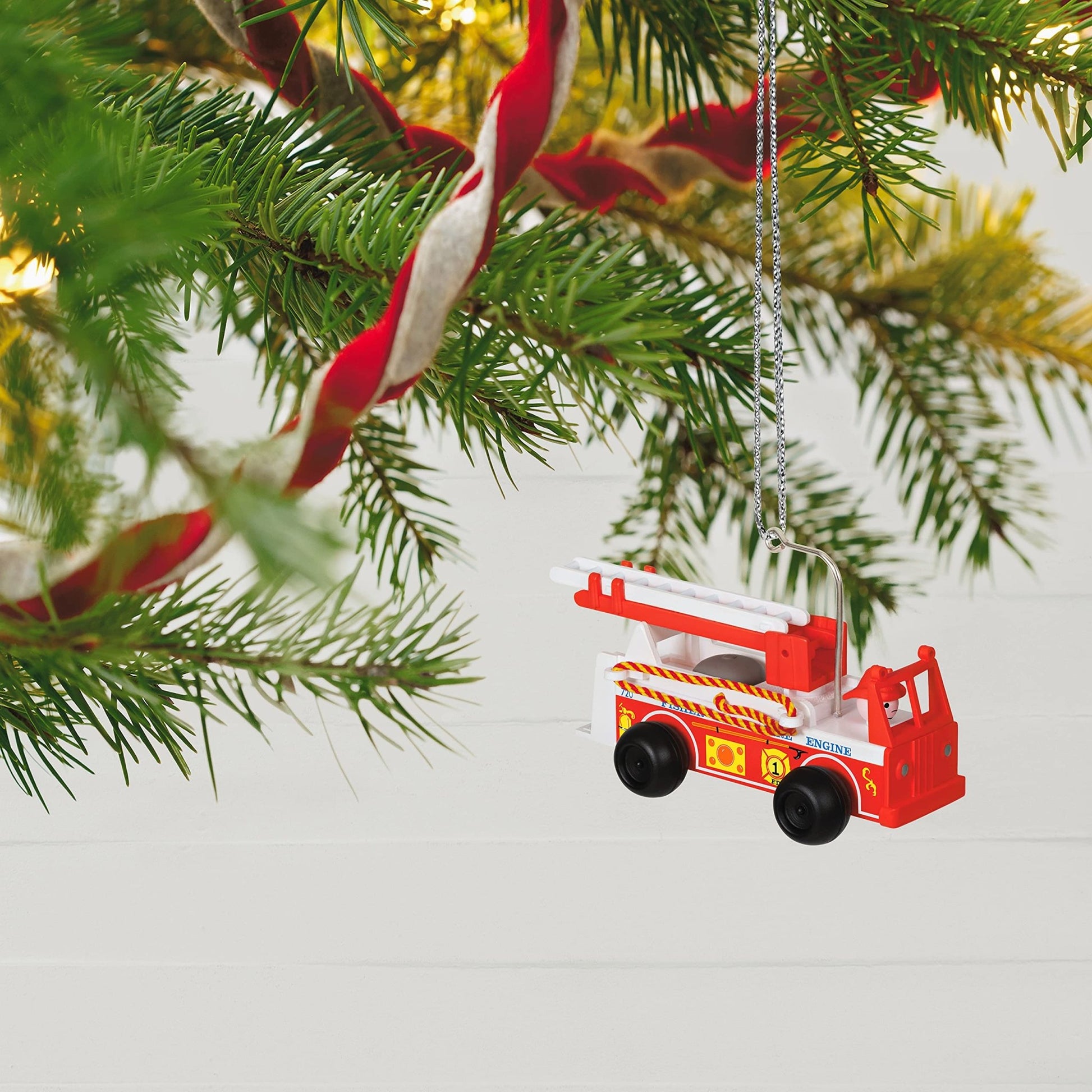 Hallmark Keepsake Christmas Ornament 2021, Fisher - Price Vintage Fire Engine