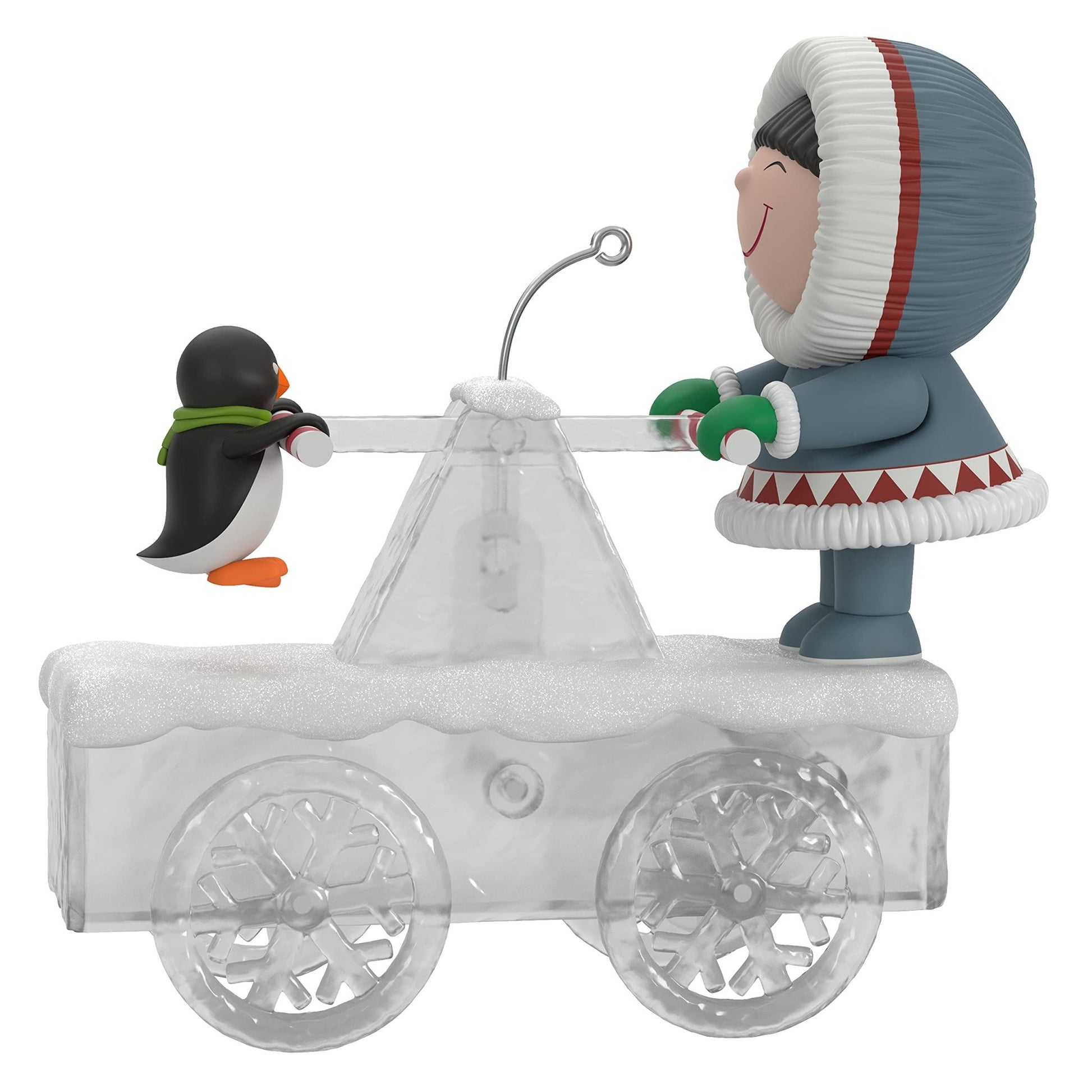 Hallmark Keepsake Christmas Ornament 2021, Frosty Friends Handcar High Jinks, Motion