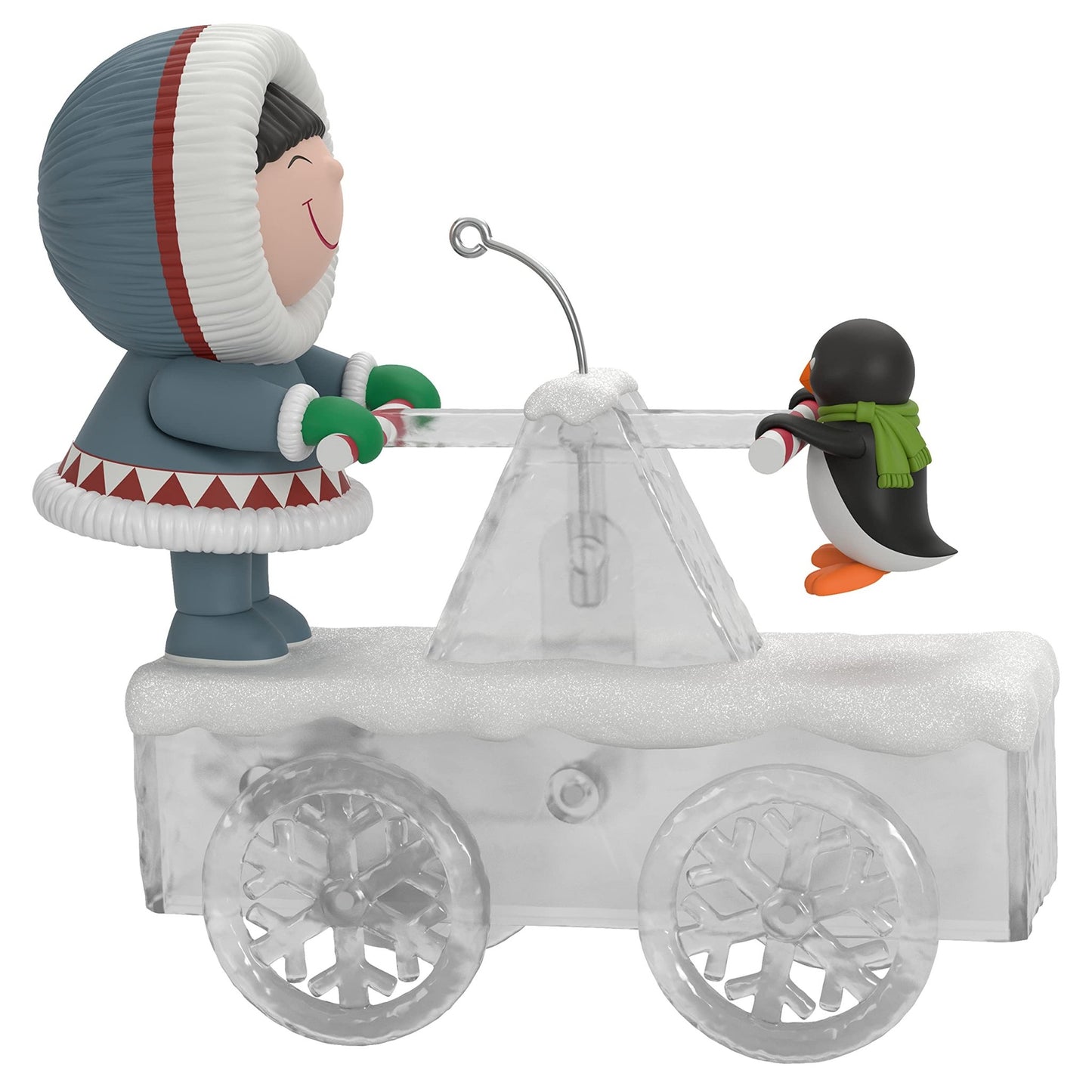 Hallmark Keepsake Christmas Ornament 2021, Frosty Friends Handcar High Jinks, Motion