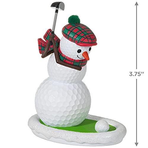 Hallmark Keepsake Christmas Ornament 2021, Golfing in The Snow Golf Ball Snowman