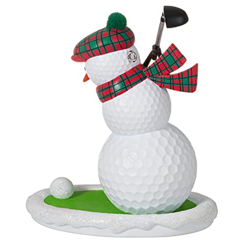 Hallmark Keepsake Christmas Ornament 2021, Golfing in The Snow Golf Ball Snowman