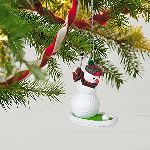 Hallmark Keepsake Christmas Ornament 2021, Golfing in The Snow Golf Ball Snowman