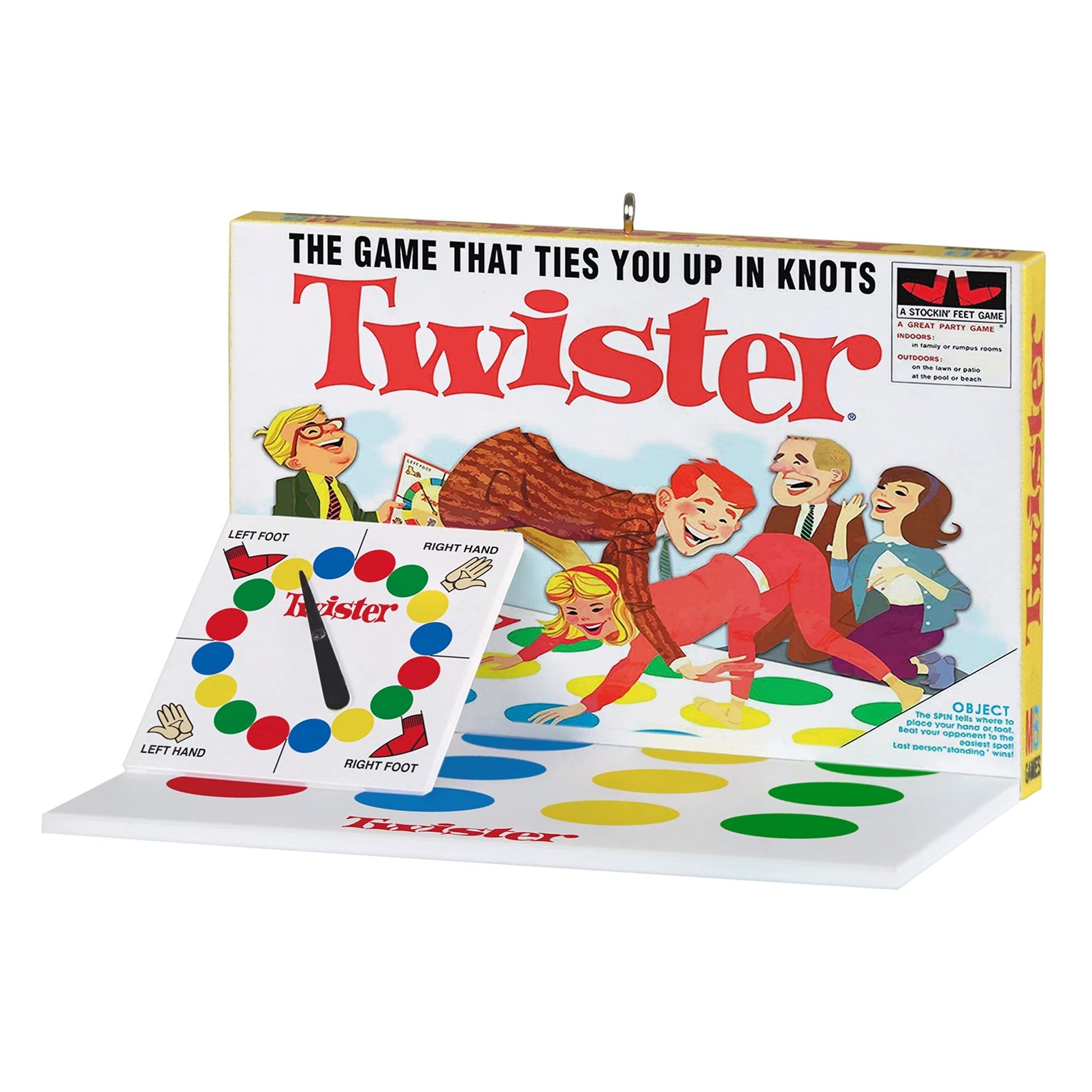 Hallmark Keepsake Christmas Ornament 2021, Hasbro Twister Family Game Night