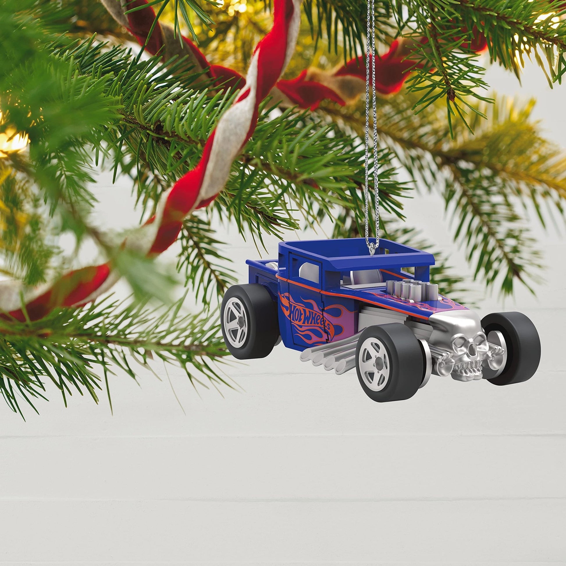 Hallmark Keepsake Christmas Ornament 2021, Hot Wheels Bone Shaker