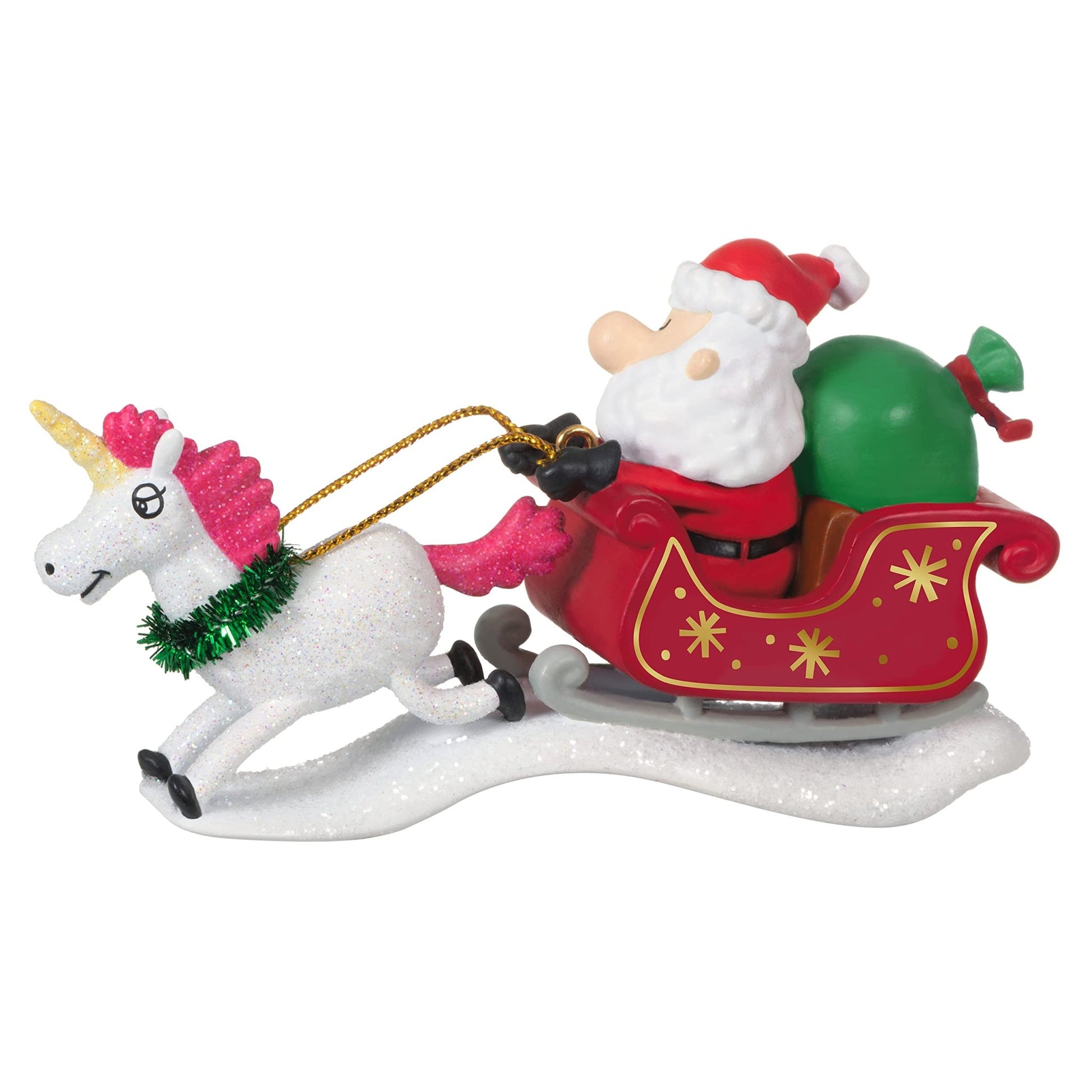 Hallmark Keepsake Christmas Ornament 2021, Just Believe Santa with Unicorn