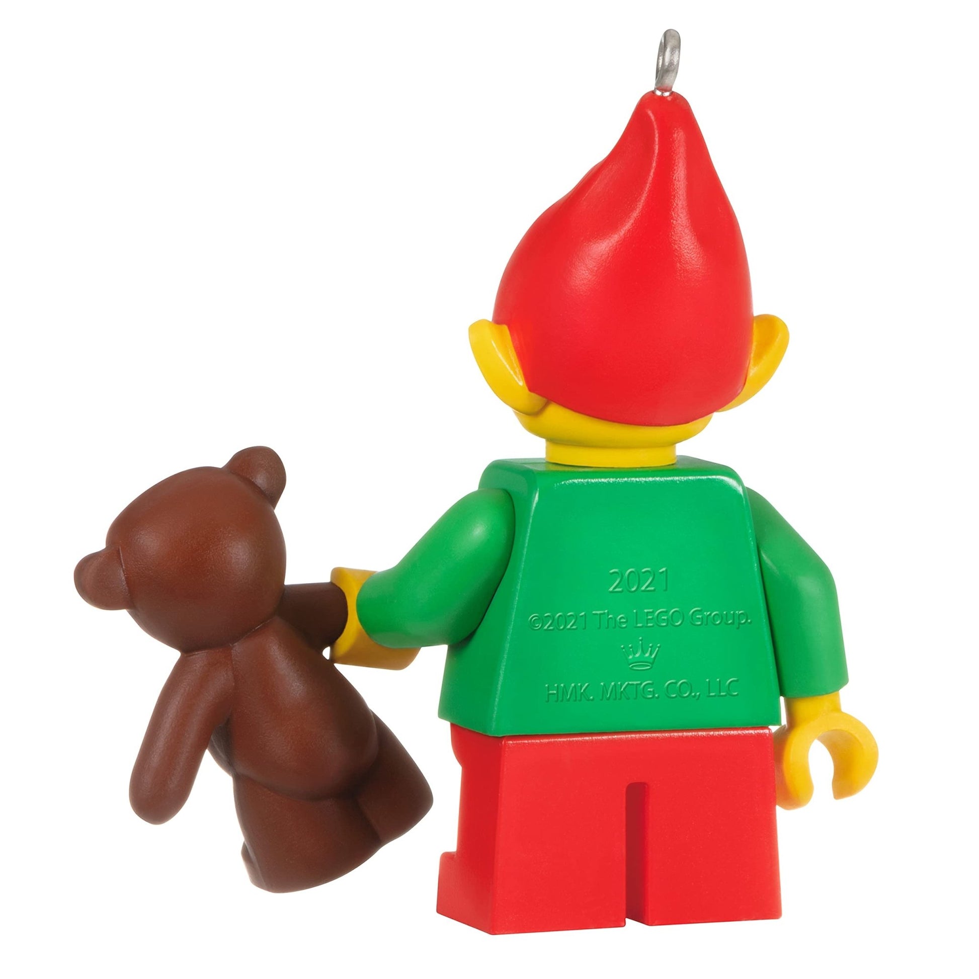 Hallmark Keepsake Christmas Ornament 2021, Lego Elf and Teddy Minifigure