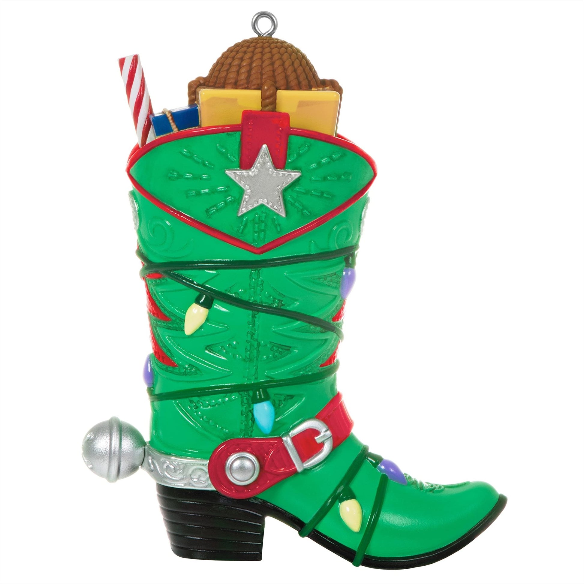 Hallmark Keepsake Christmas Ornament 2021, Lights to Boot Cowboy Boot