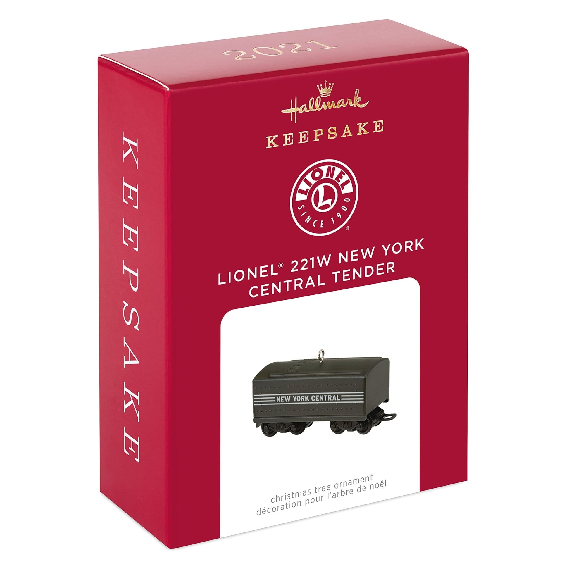 Hallmark Keepsake Christmas Ornament 2021, Lionel 221W New York Central Tender, Metal