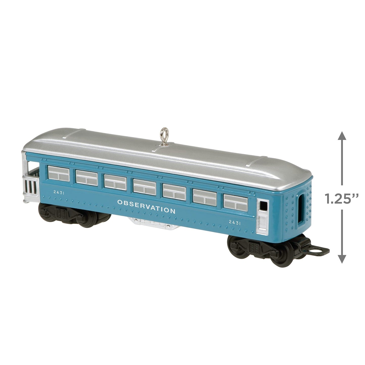 Hallmark Keepsake Christmas Ornament 2021, Lionel 2431 Observation Car, Metal