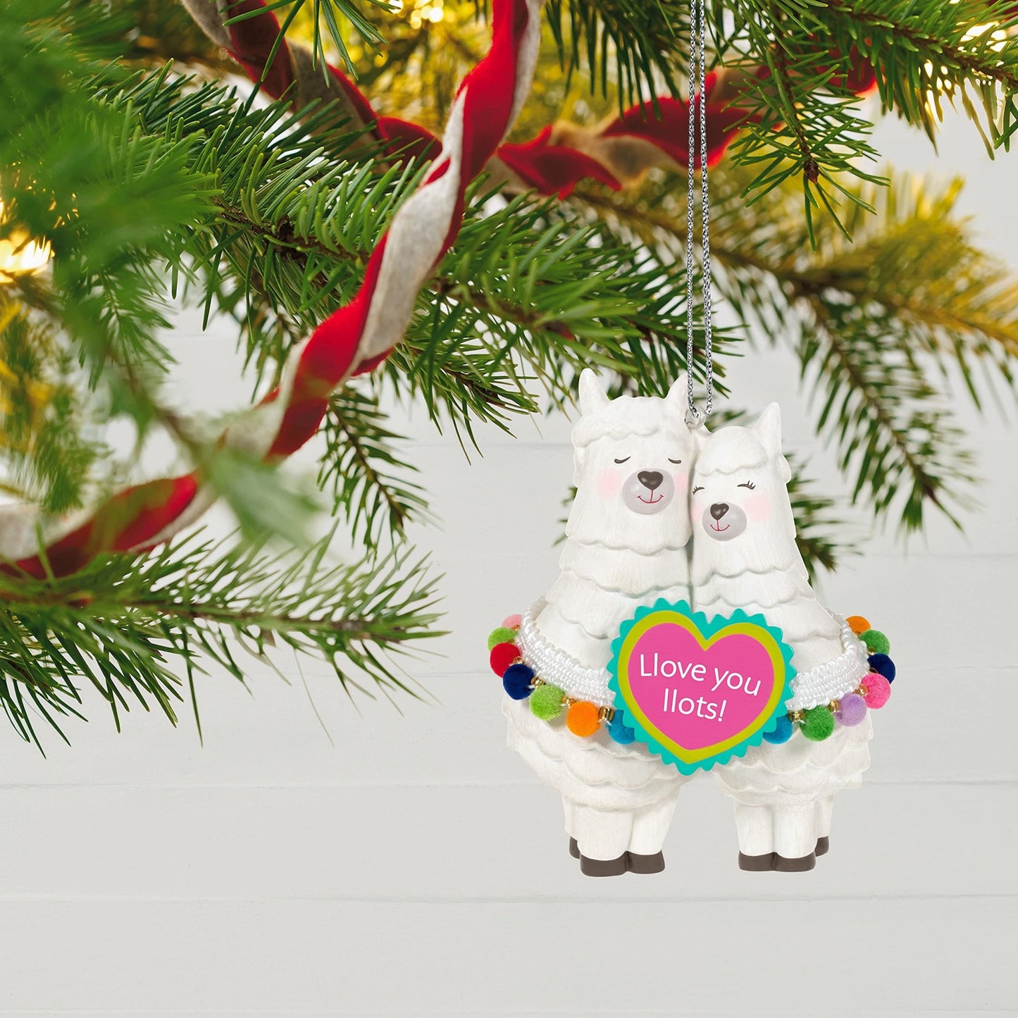 Hallmark Keepsake Christmas Ornament 2021, LLove You Llots Llama Couple