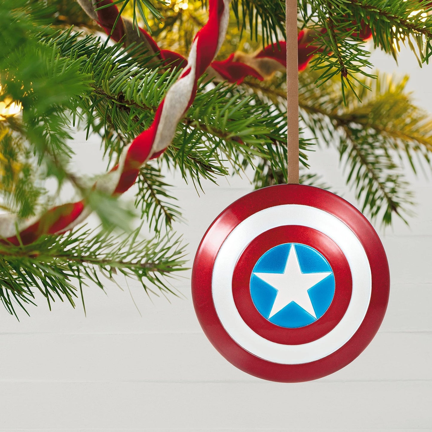 Hallmark Keepsake Christmas Ornament 2021, Marvel Captain America's Shield, Metal