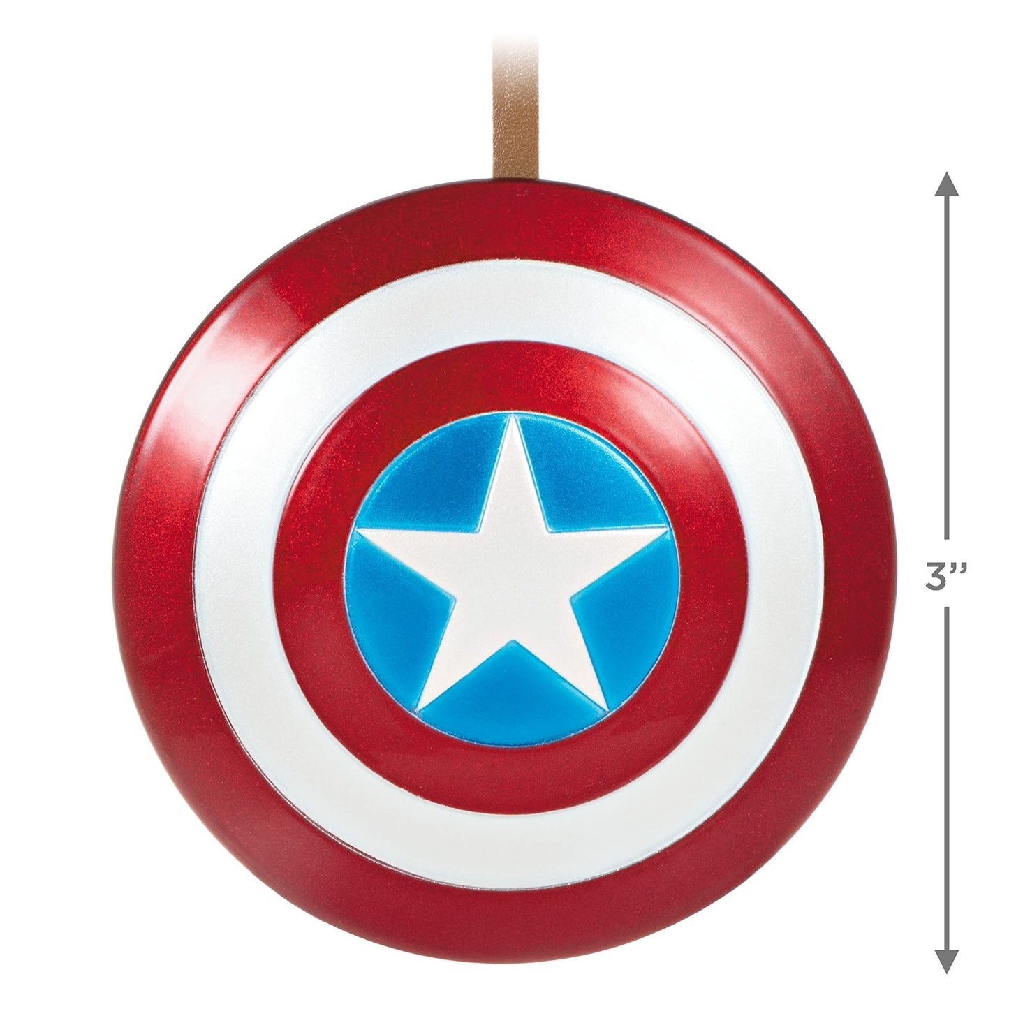 Hallmark Keepsake Christmas Ornament 2021, Marvel Captain America's Shield, Metal