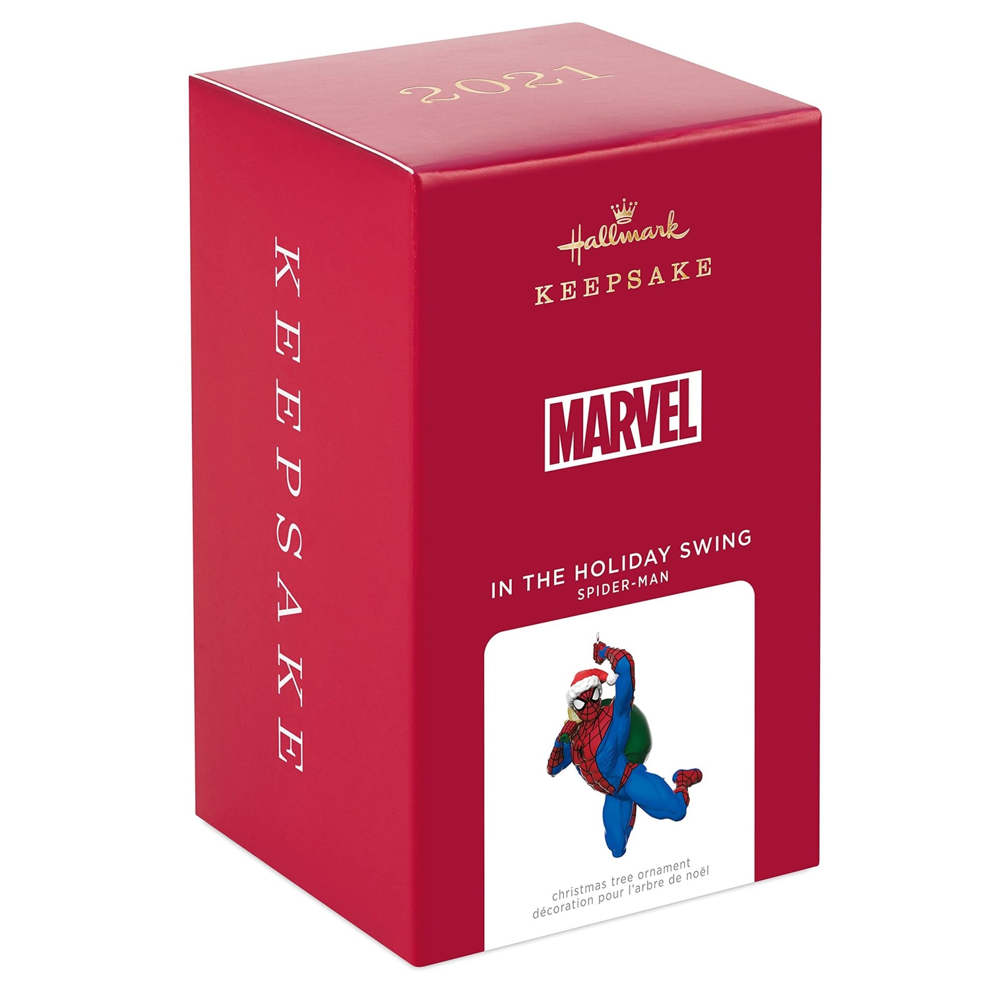 Hallmark Keepsake Christmas Ornament 2021, Marvel Spider - Man in The Holiday Swing