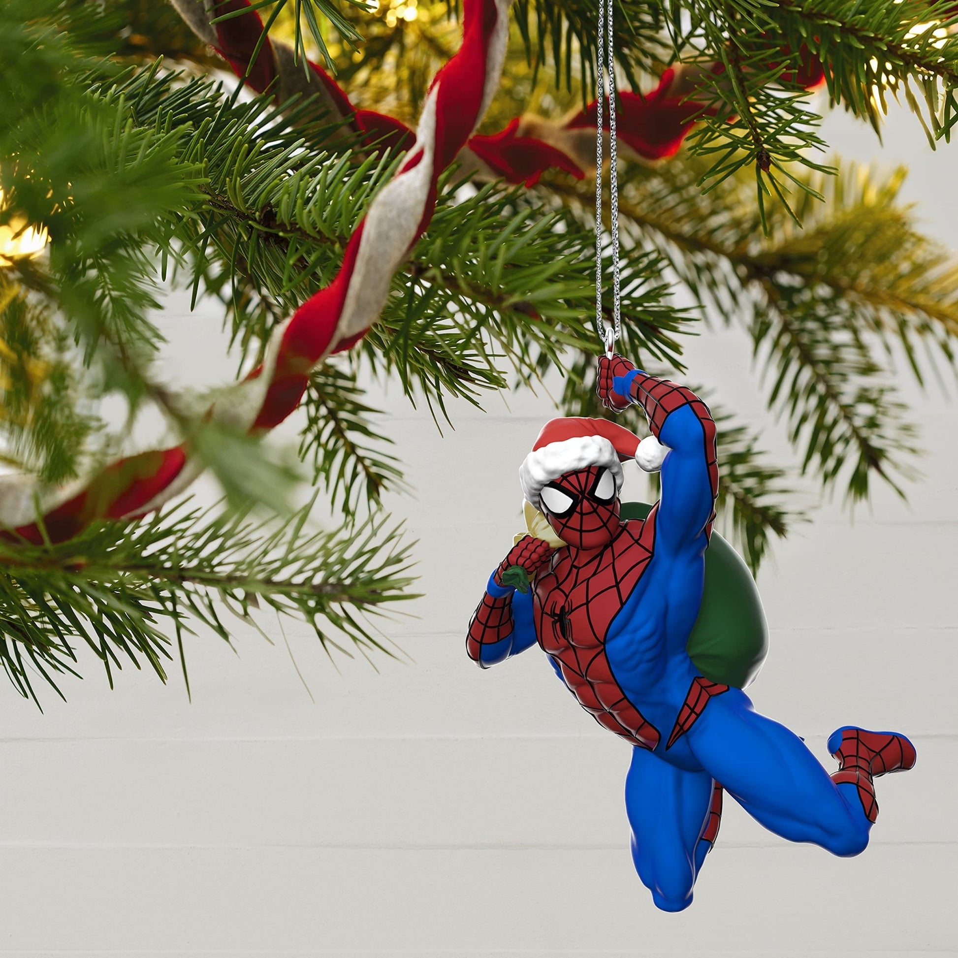 Hallmark Keepsake Christmas Ornament 2021, Marvel Spider - Man in The Holiday Swing