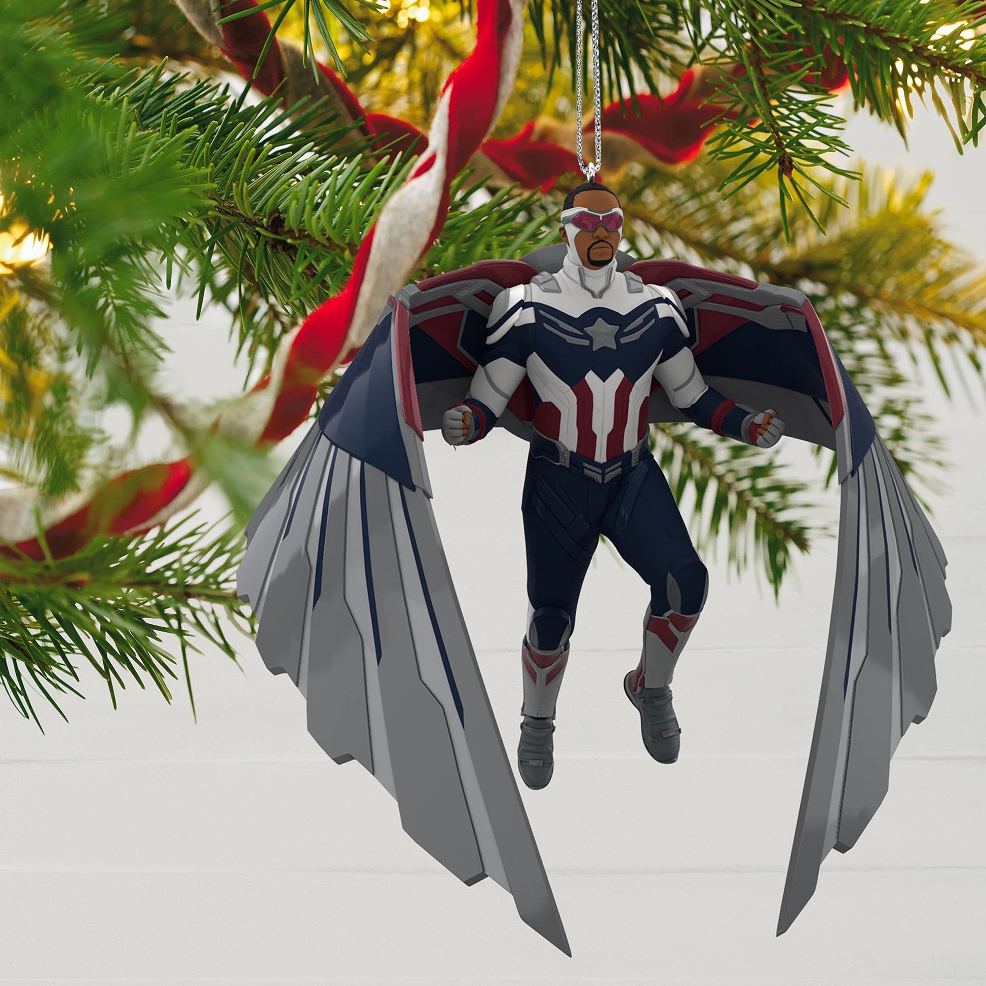 Hallmark Keepsake Christmas Ornament 2021, Marvel The Falcon and The Winter Soldier Captain America Sam Wilson