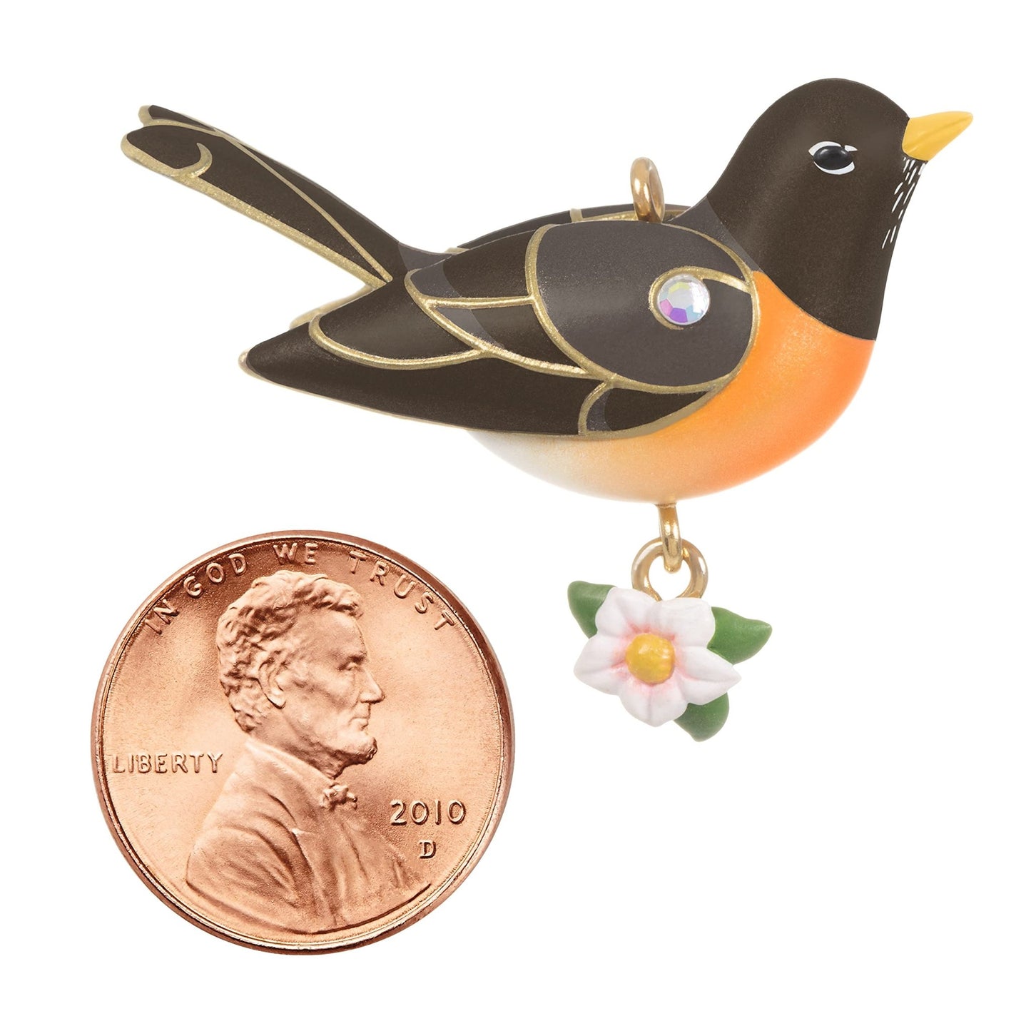 Hallmark Keepsake Christmas Ornament 2021, Mini Spring Robin, 1.16"