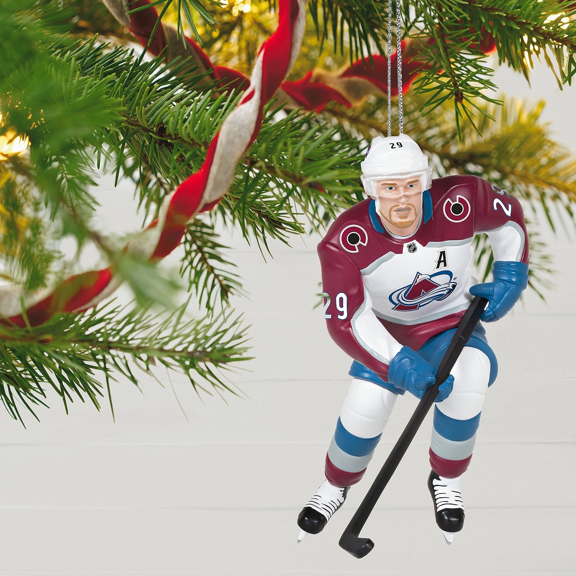 Hallmark Keepsake Christmas Ornament 2021, NHL Colorado Avalanche Nathan MacKinnon