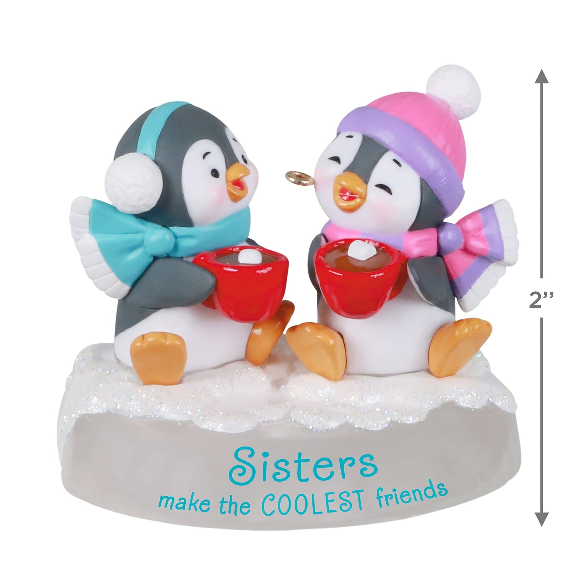 Hallmark Keepsake Christmas Ornament 2021, Sisters and Friends Penguins