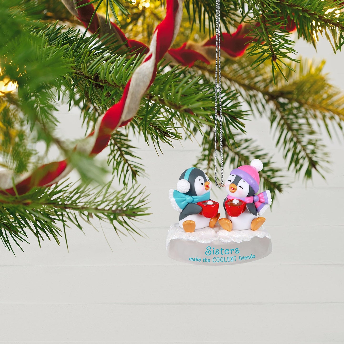 Hallmark Keepsake Christmas Ornament 2021, Sisters and Friends Penguins