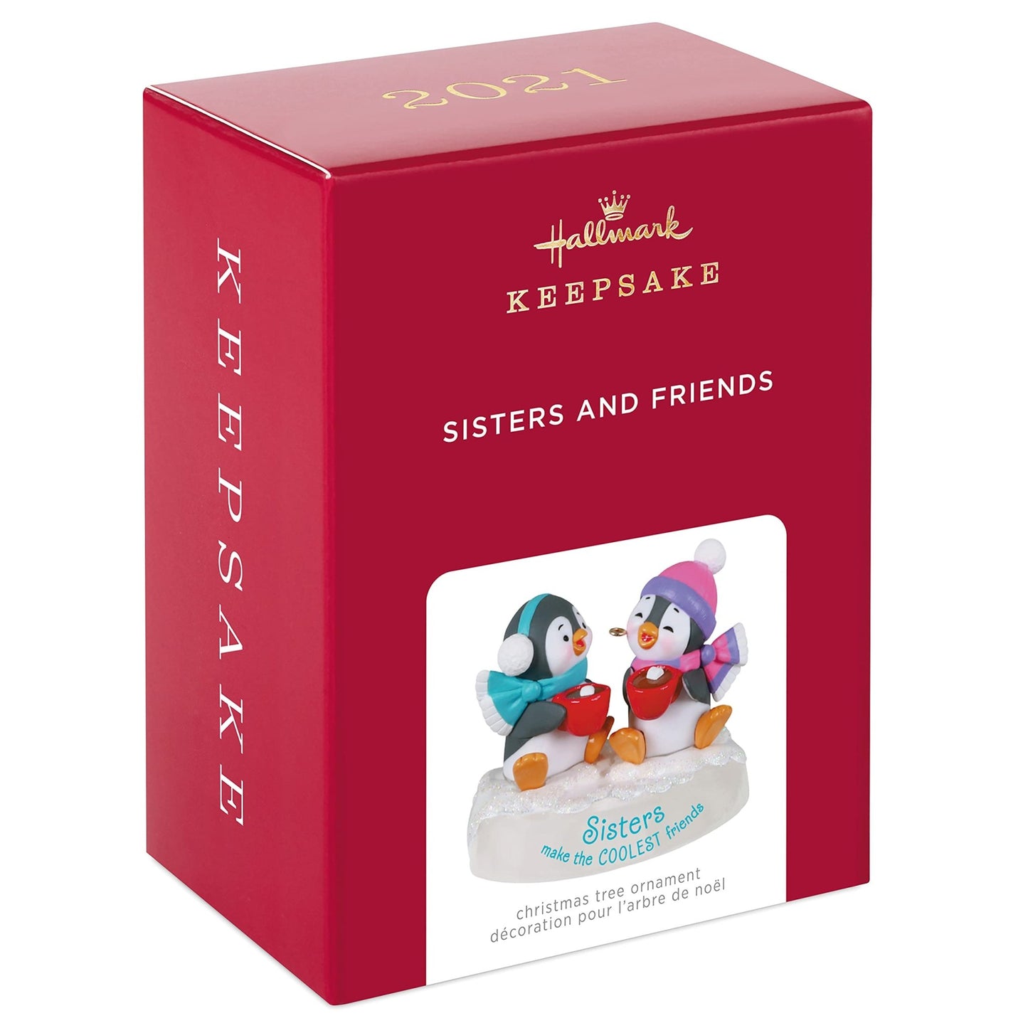 Hallmark Keepsake Christmas Ornament 2021, Sisters and Friends Penguins