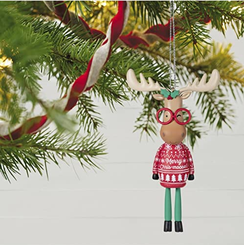 Hallmark Keepsake Christmas Ornament 2021, Special Edition Ornament: Merry Chris - Moose Limited Edition Series for Year 2021