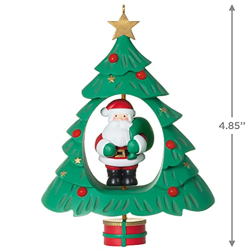 Hallmark Keepsake Christmas Ornament 2021, Spinning Santa, Motion