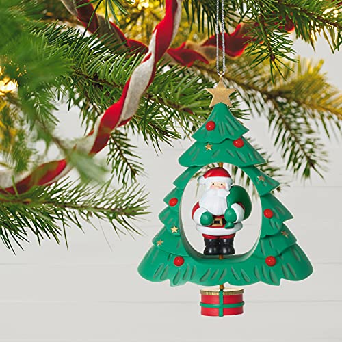 Hallmark Keepsake Christmas Ornament 2021, Spinning Santa, Motion