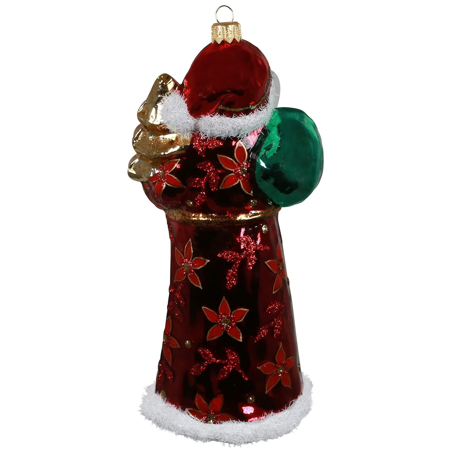 Hallmark Keepsake Christmas Ornament 2021, Sprightly Santa, Blown Glass