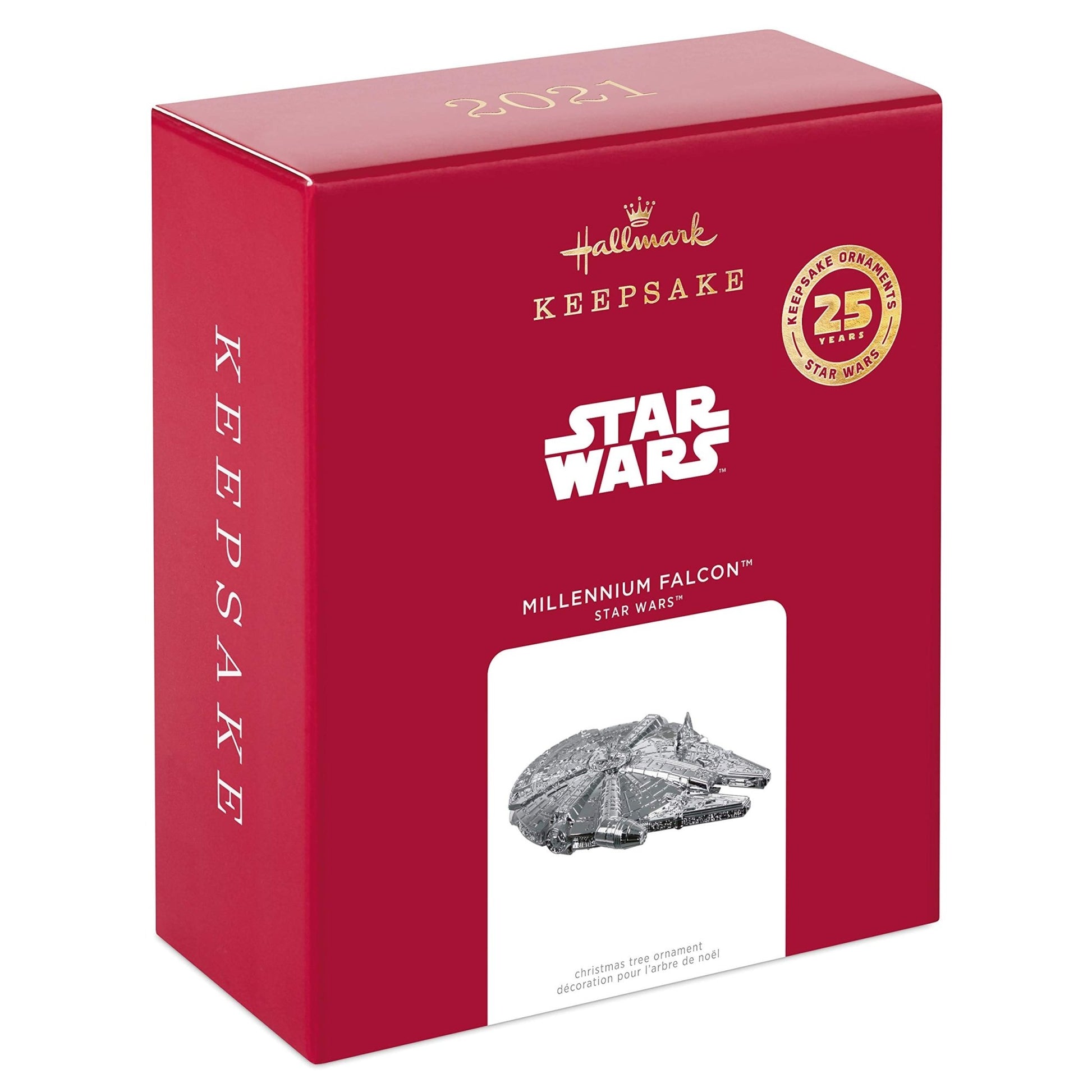 Hallmark Keepsake Christmas Ornament 2021, Star Wars Millennium Falcon, Metal