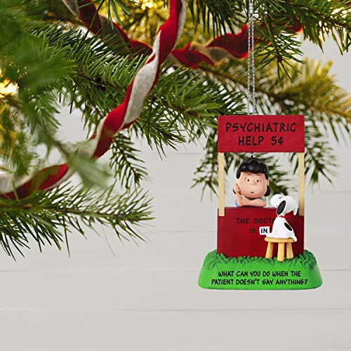 Hallmark Keepsake Christmas Ornament 2021, The Peanuts Gang The Doctor is in Lucy and Snoopy