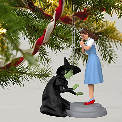 Hallmark Keepsake Christmas Ornament 2021, The Wizard of Oz Wicked Witch of The West and Dorothy Give Me Those Slippers!