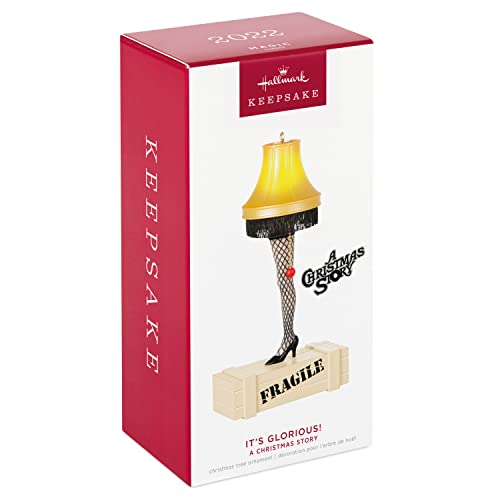 Hallmark Keepsake Christmas Ornament 2022, A Christmas Story It's Glorious! Leg Lamp with Light