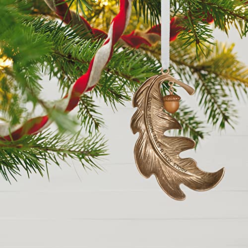 Hallmark Keepsake Christmas Ornament 2022, A New Season Leaf, Metal