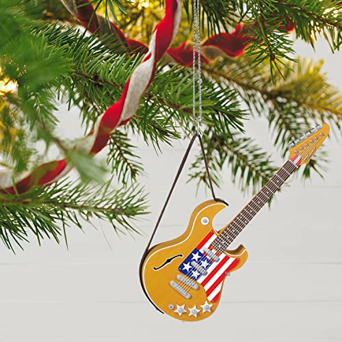 Hallmark Keepsake Christmas Ornament 2022, American Woman Guitar with Music