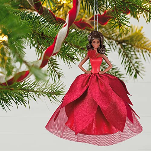 Hallmark Keepsake Christmas Ornament 2022 Black Holiday Barbie Doll