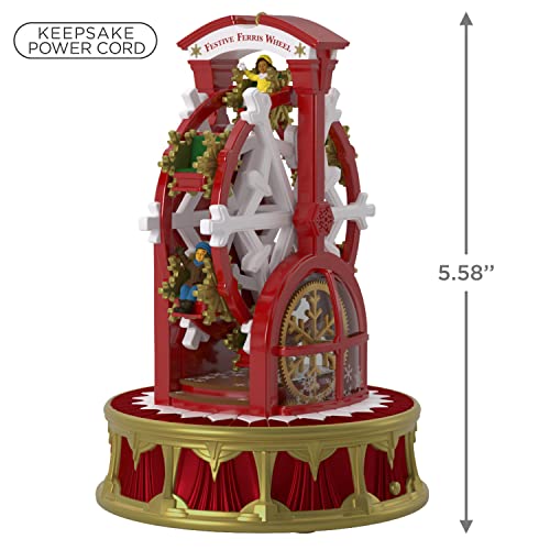Hallmark Keepsake Christmas Ornament 2022, Christmas Carnival Festive Ferris Wheel with Music, Light and Motion