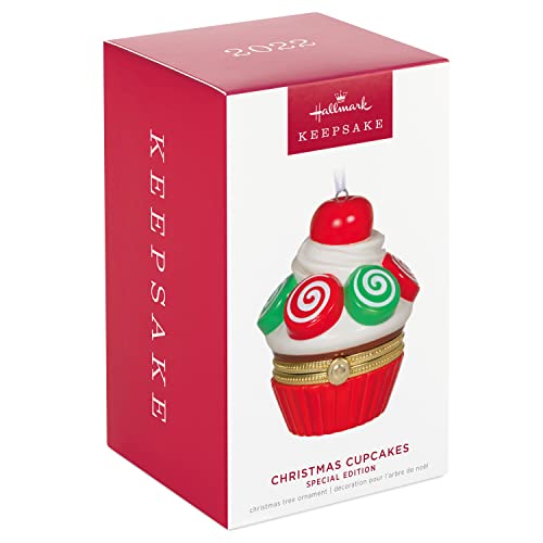 Hallmark Keepsake Christmas Ornament 2022, Christmas Cupcakes Special Edition, Porcelain and Metal