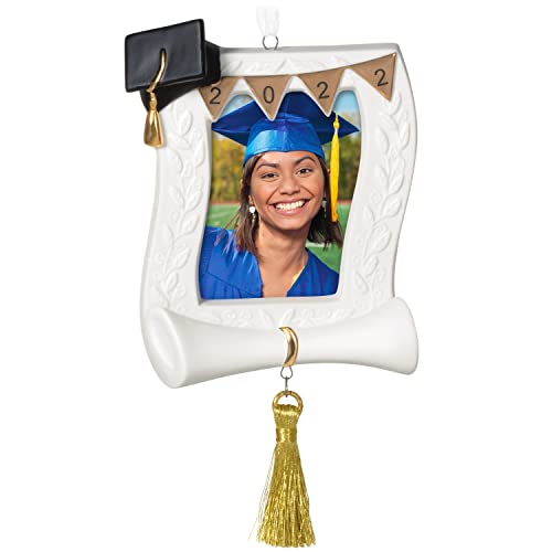 Hallmark Keepsake Christmas Ornament 2022, Class of 2022, Graduation Picture Frame, Porcelain