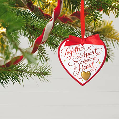 Hallmark Keepsake Christmas Ornament 2022, Connected by Heart with Recordable Sound