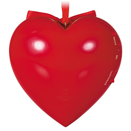 Hallmark Keepsake Christmas Ornament 2022, Connected by Heart with Recordable Sound