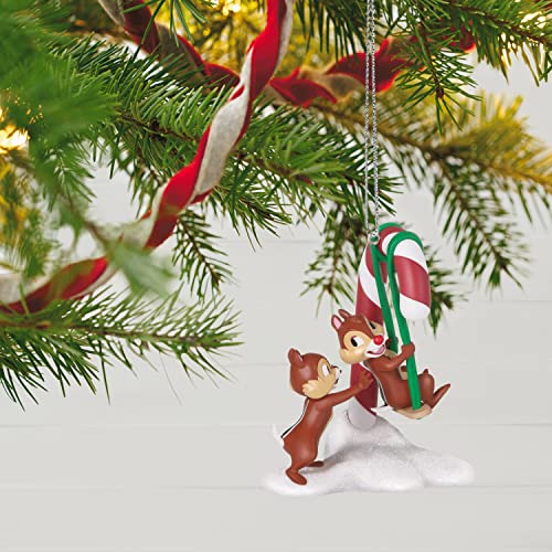 Hallmark Keepsake Christmas Ornament 2022, Disney Chip and Dale Swinging Into Shenanigans